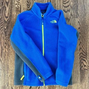 The North Face full zip up heavier fleece jacket.